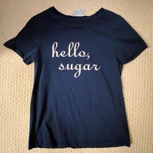 Draper James Navy Blue 'Hello, Sugar' Tee